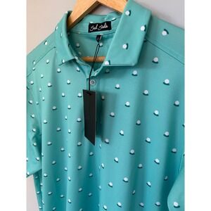 Bad Birdie Mens Aim Point Pique Polo Dusty Jade Golf Shirt BBMP007-675 Large NWT